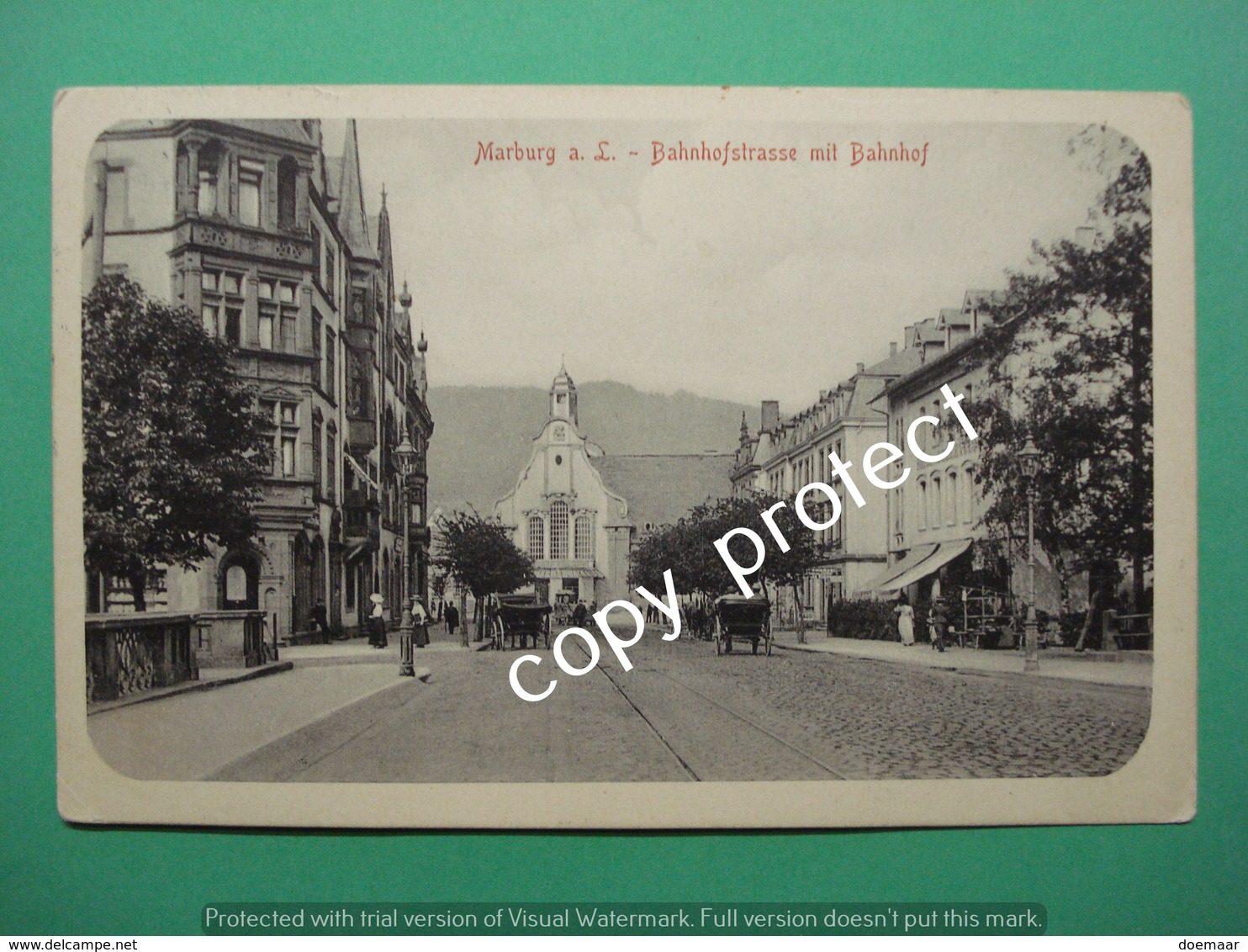 Marburg Bahnhofstrasse Mit Bahnhof Gießen - Marburg