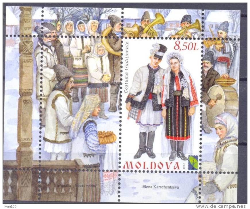 2012. Moldova, National Costumes, S/s, Mint/** - Moldova