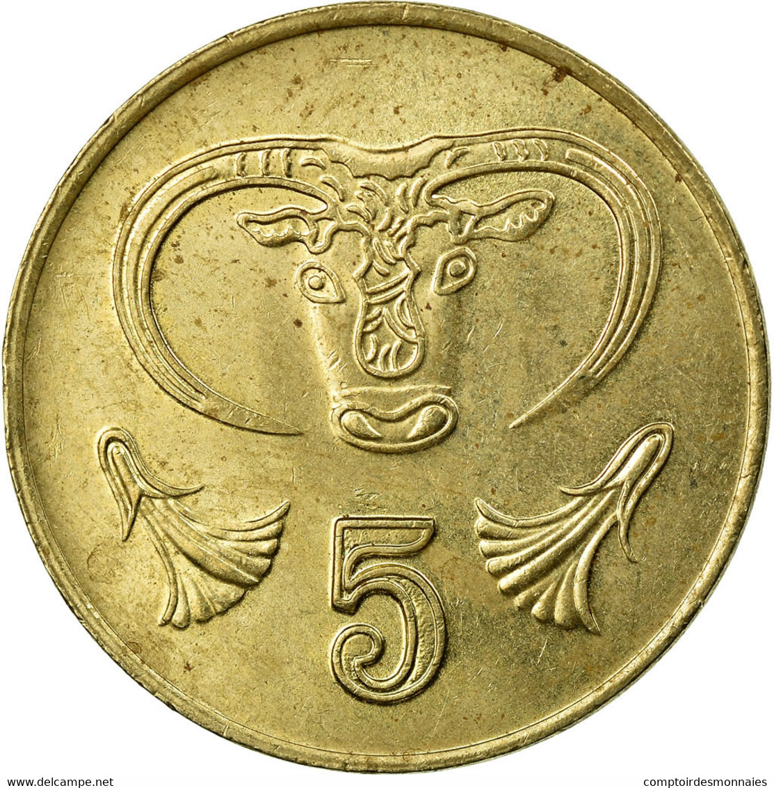 Monnaie, Chypre, 5 Cents, 1994, TTB, Nickel-brass, KM:55.3 - Chypre