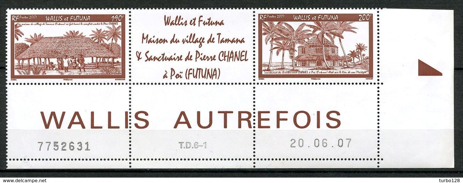 WALLIS FUTUNA  2007 N° 681/682 **  Neufs  MNH Superbe Maison De Village Pierre Chanel - Neufs