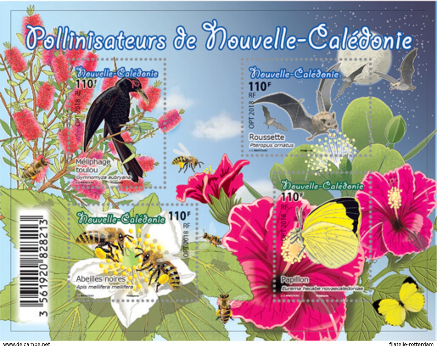 Nieuw-Caledonië / New Caledonia - Postfris / MNH - Sheet Fauna 2018 - Unused Stamps