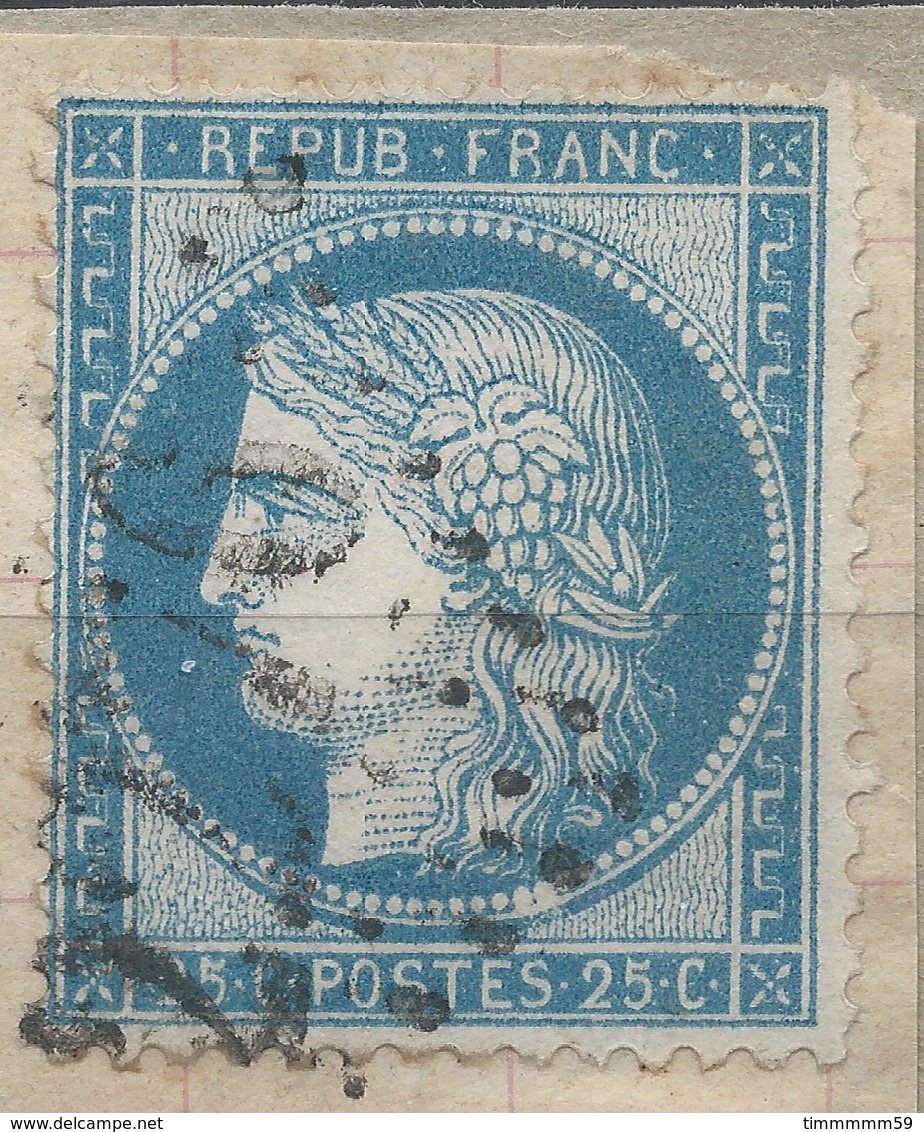 Lot N°47441  N°60/fragment, Oblit GC 2276 Mauléon-Soule, Basses-Pyrénées (64), Ind 4 - 1871-1875 Cérès