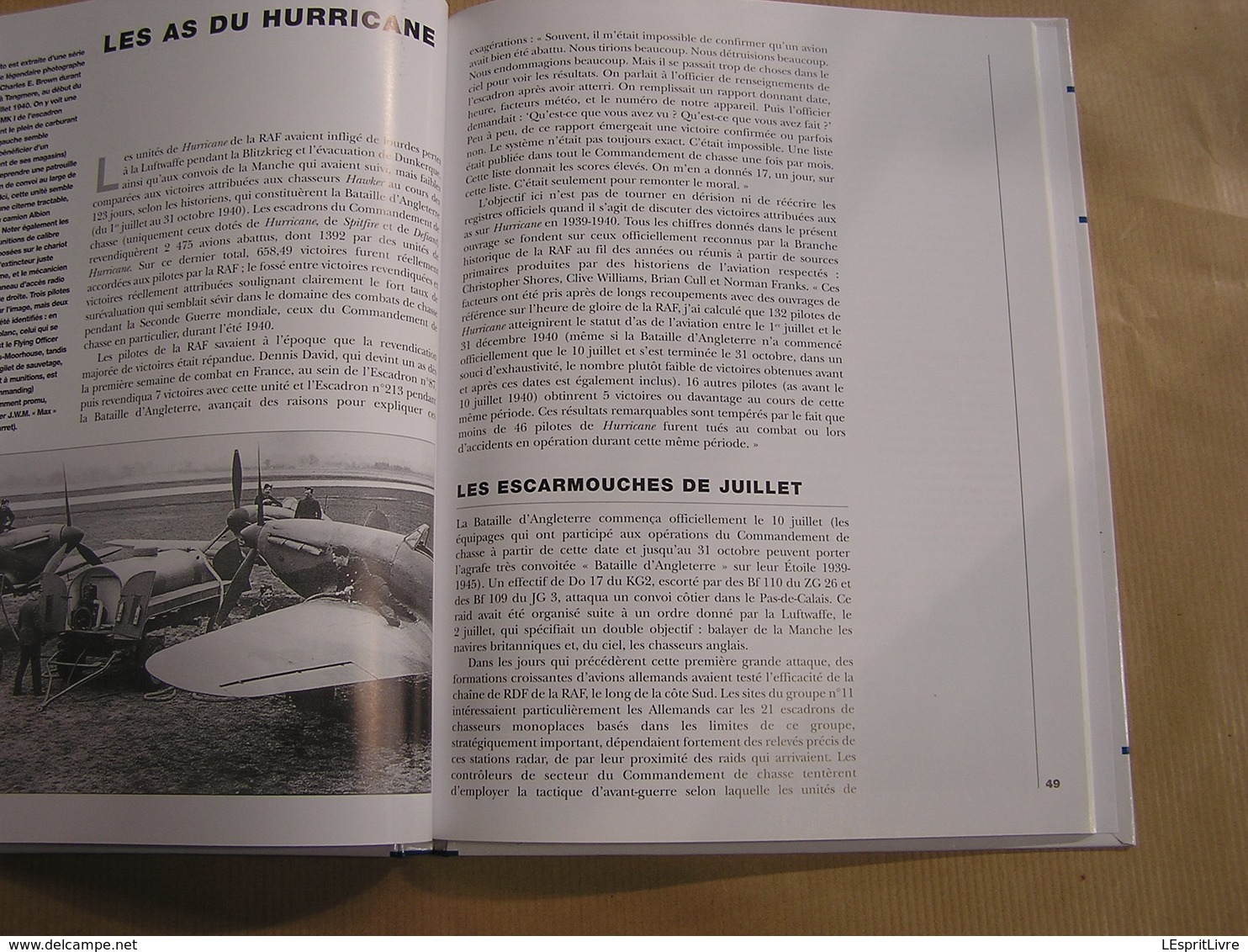 LA BATAILLE D'ANGLETERRE Le Harcèlement Aérien Guerre 40 45 Campagne Armées Anglaises RAF Aviation Spitfire Luftwaffe