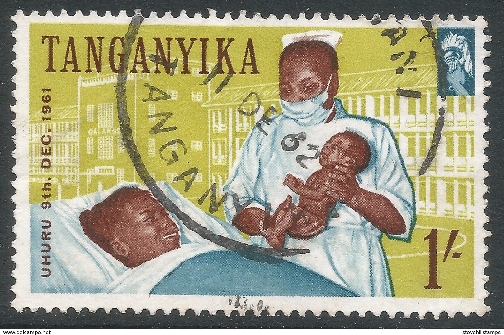 Tanganyika. 1961-64 Independence. 1/- Used. SG 114 - Tanganyika (...-1932)