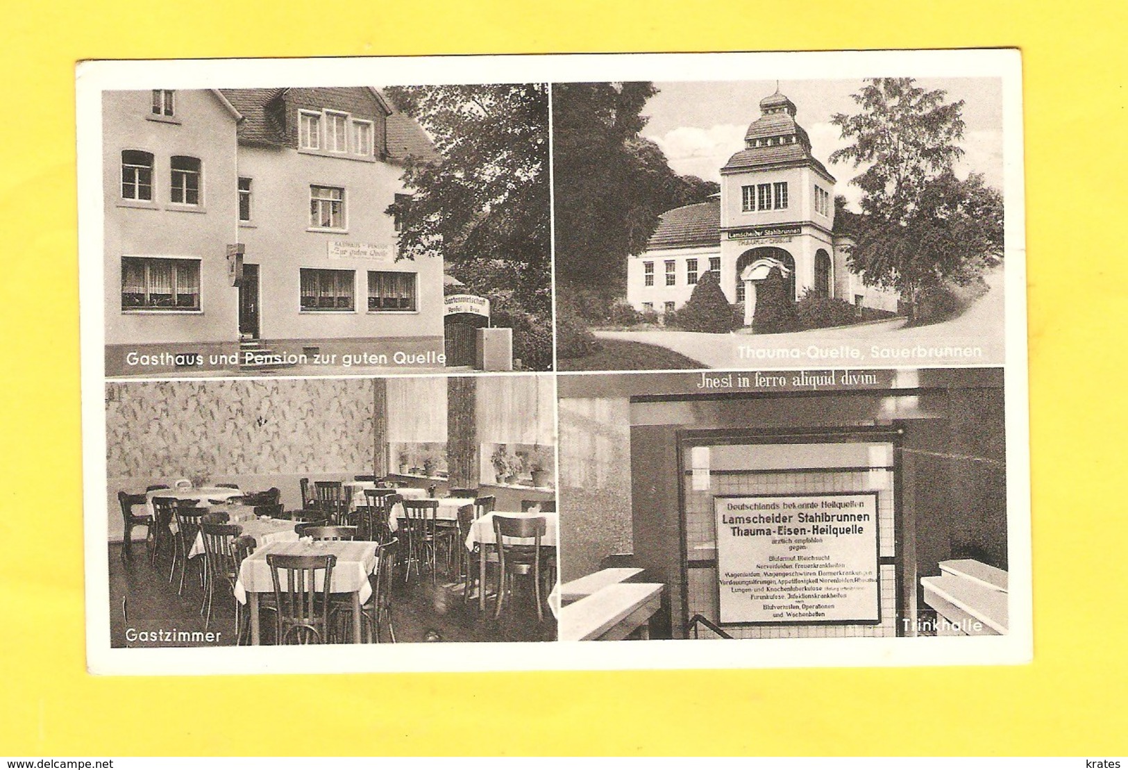 Postcard - Germany, Gasthaus Und Pension Zur Guten Quelle    (27406) - Autres & Non Classés