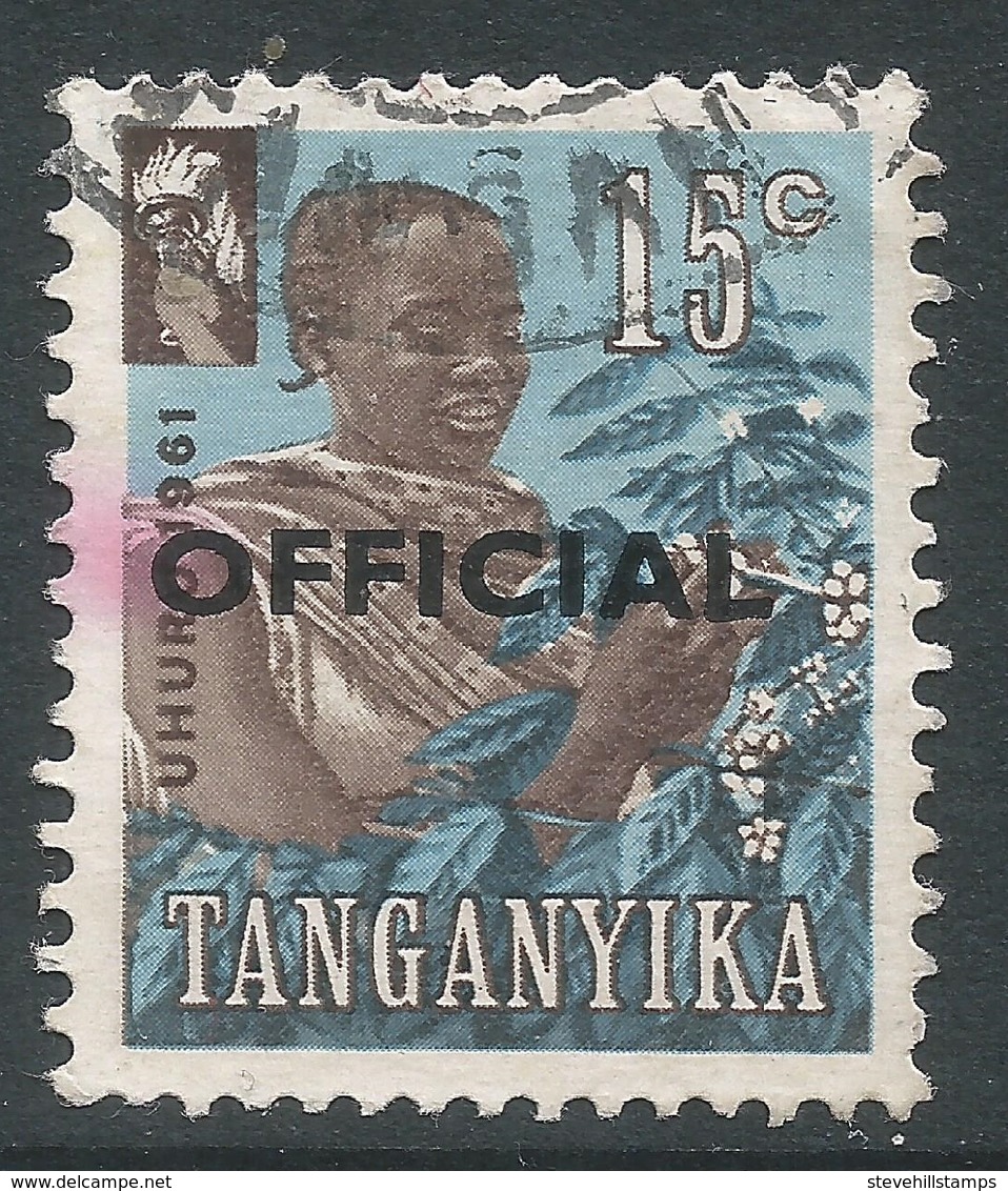 Tanganyika. 1961 Official. 15c Used. SG O3 - Tanganyika (...-1932)