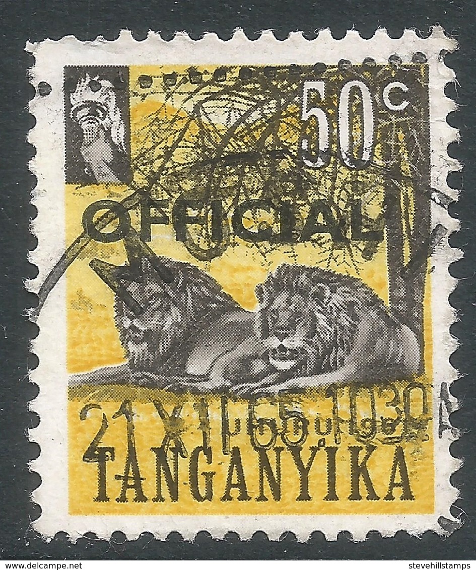 Tanganyika. 1961 Official. 50c Used. SG O6 - Tanganyika (...-1932)