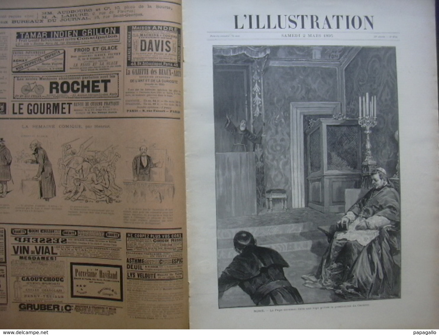 L’ILLUSTRATION 2714 ROME PAPE/ DIJON / PEKIN/ BATELLERIE DU NORD /PAIMPOL - 1850 - 1899