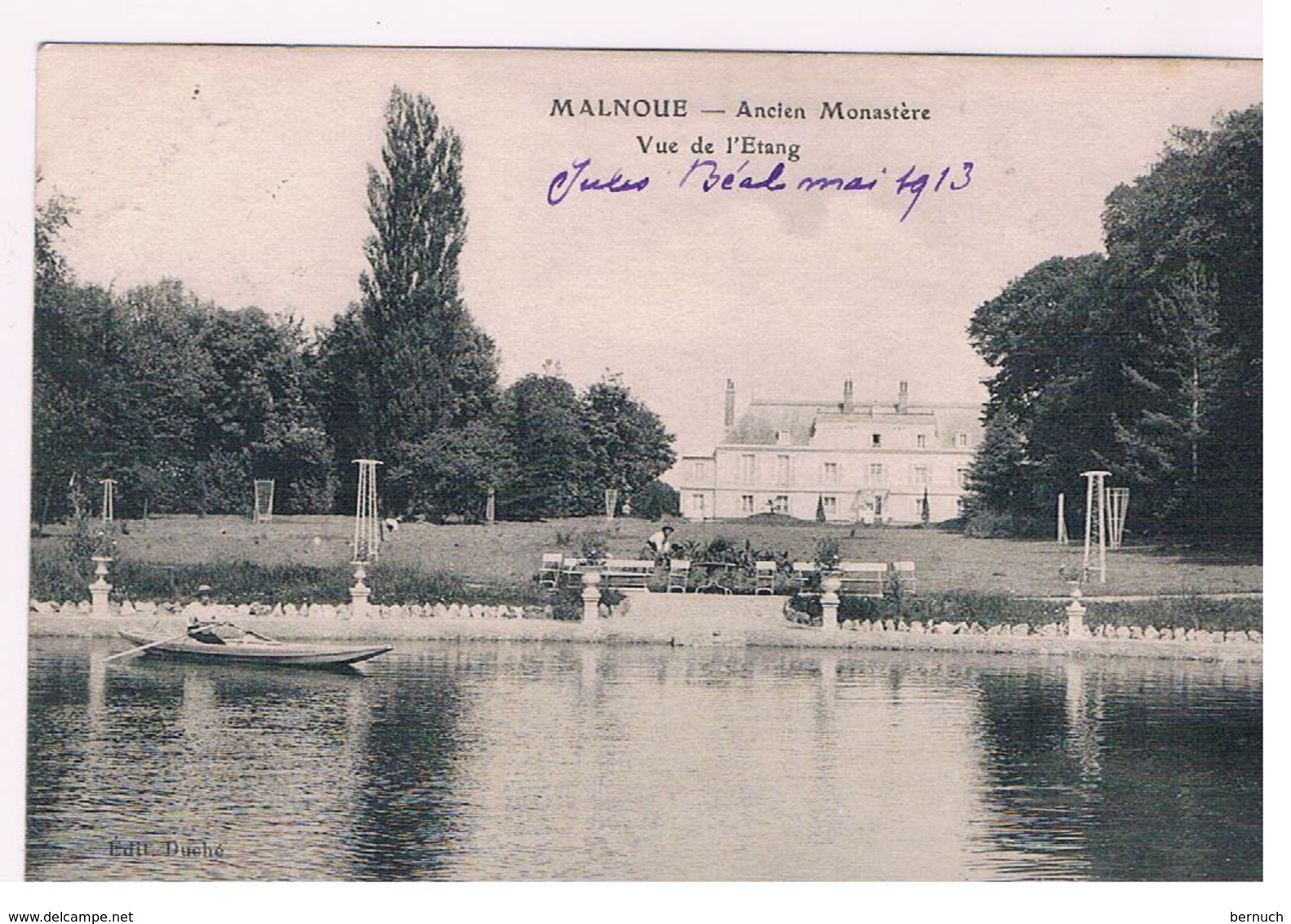 CPA MALNOUE Monastere Etang - Autres & Non Classés