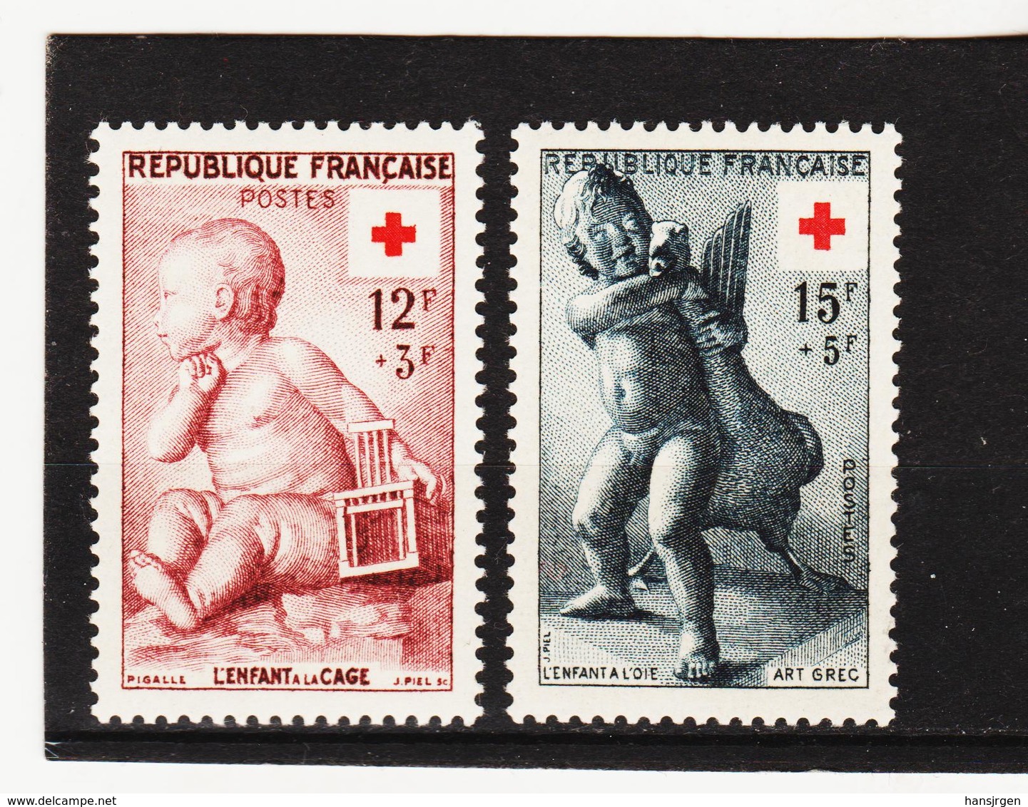 LKA234 10% KATALOG FRANKREICH 1955 Michl 1076/77 ** Postfrisch SIEHE ABBILDUNG - Ungebraucht