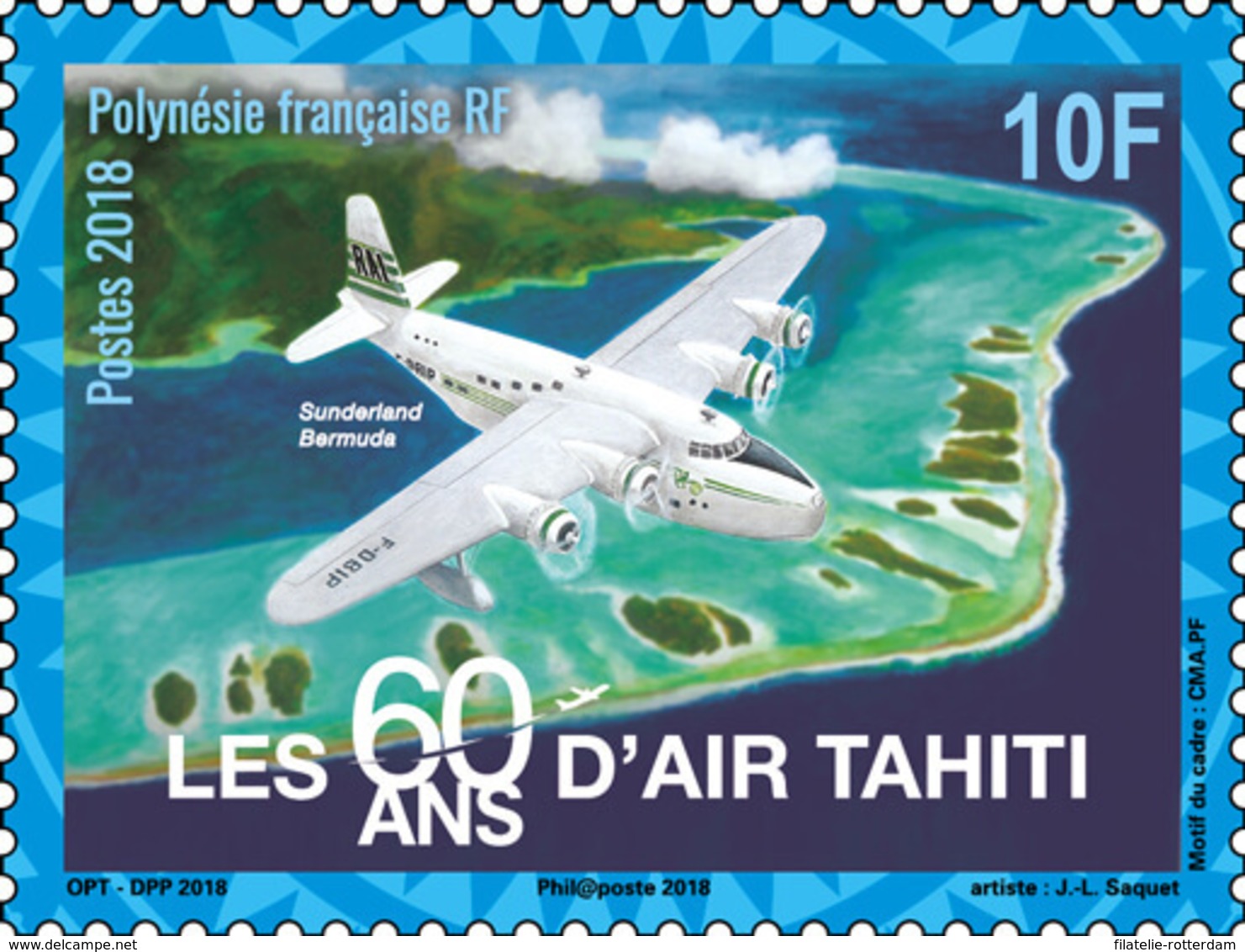 Frans-Polynesië / French Polynesia - Postfris / MNH - Complete Set 60 Jaar Air Tahiti 2018 - Ongebruikt