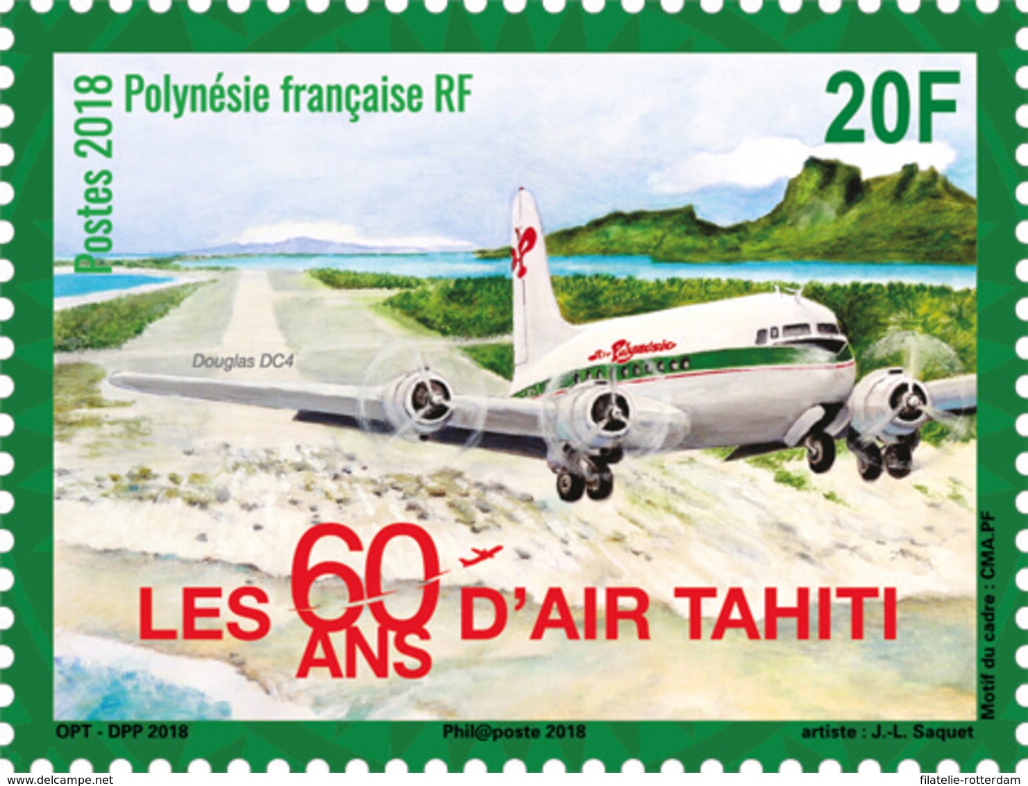 Frans-Polynesië / French Polynesia - Postfris / MNH - Complete Set 60 Jaar Air Tahiti 2018 - Neufs