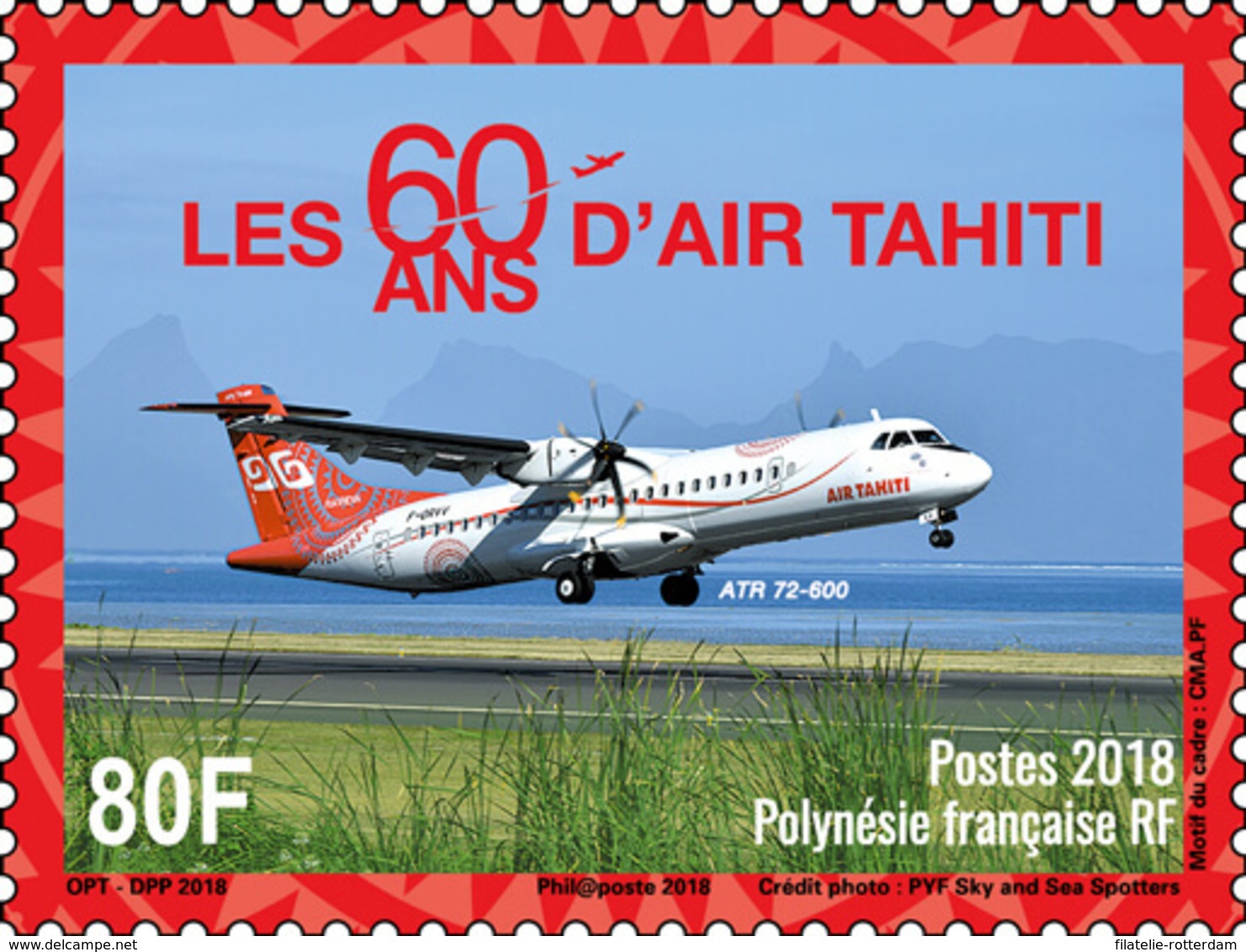 Frans-Polynesië / French Polynesia - Postfris / MNH - Complete Set 60 Jaar Air Tahiti 2018 - Unused Stamps