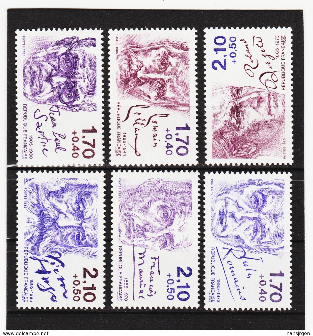 LKA242 10% KATALOG FRANKREICH 1985 Michl 2484/89 A ** Postfrisch SIEHE ABBILDUNG - Ungebraucht