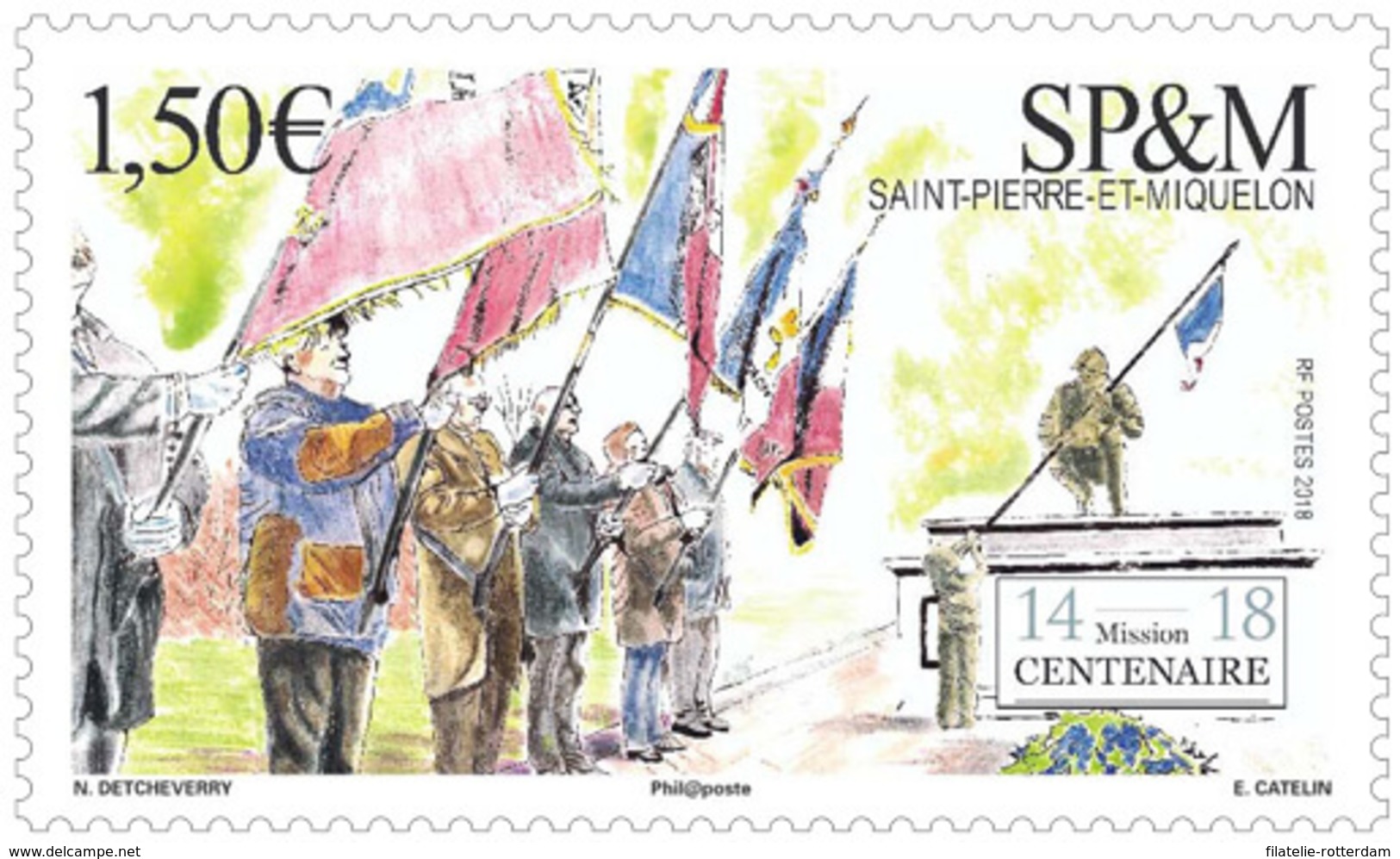 Saint Pierre Et Miquelon - Postfris / MNH - L'armistice 2018 - Unused Stamps