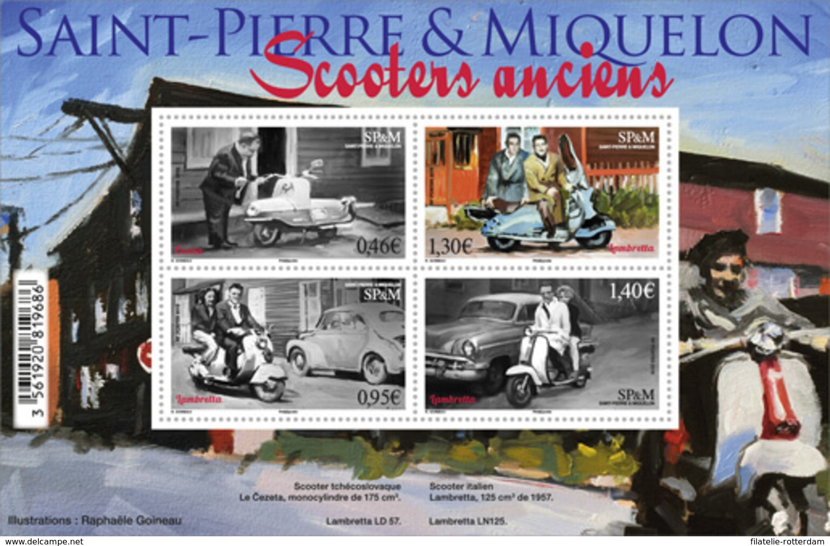 Saint Pierre Et Miquelon - Postfris / MNH - Sheet Scooters 2018 - Ongebruikt