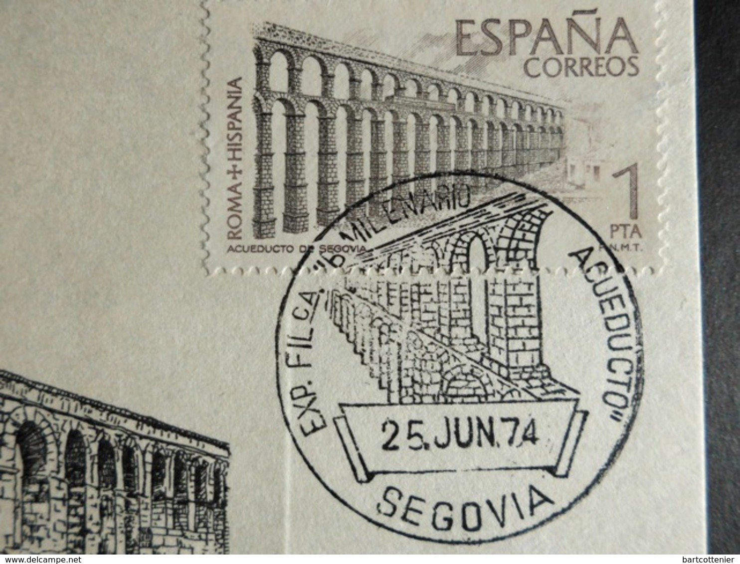 2 FDC's Spaanse Bruggen : Segovia En Alcantra - FDC