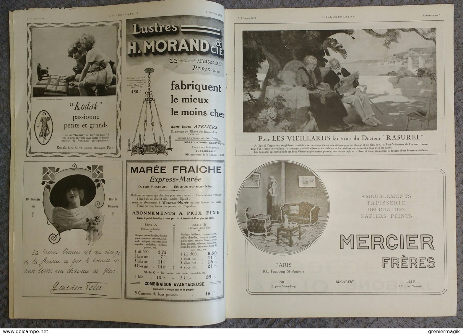 L'Illustration 4170 3 Février 1923 Départ Des Américains De Rhénanie/Ruhr/Toutankhamon/Memel/Vol à Voile/Le Radium - L'Illustration