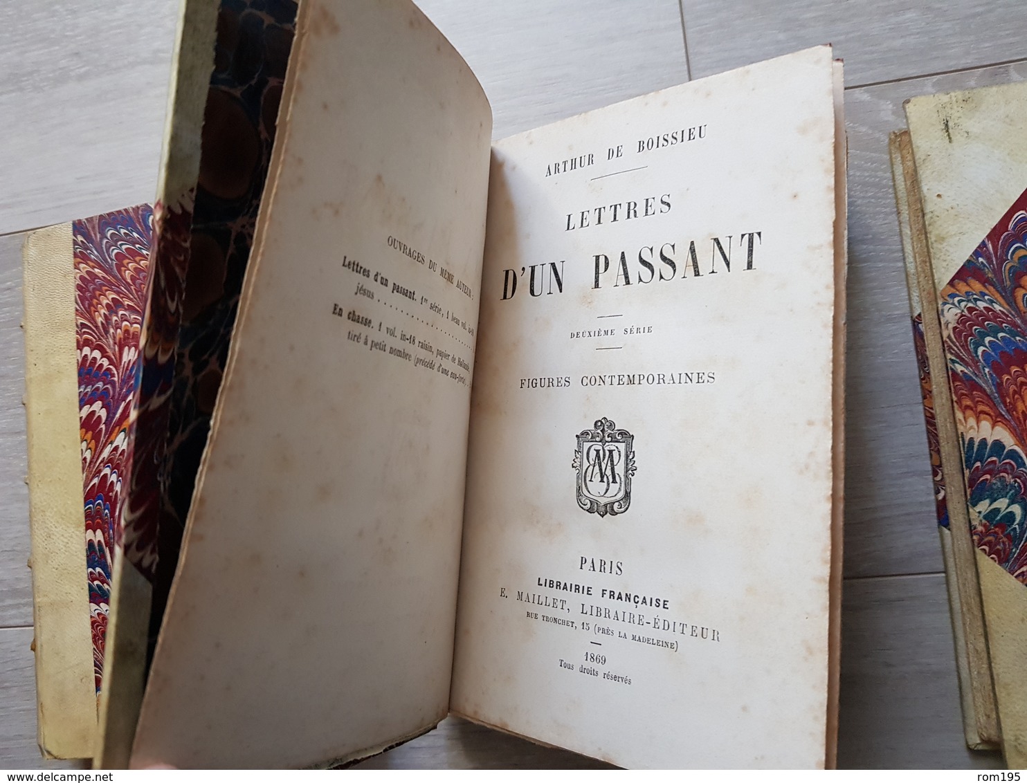 3 tomes d'Arthur de Boissieu Lettres d'un Passant