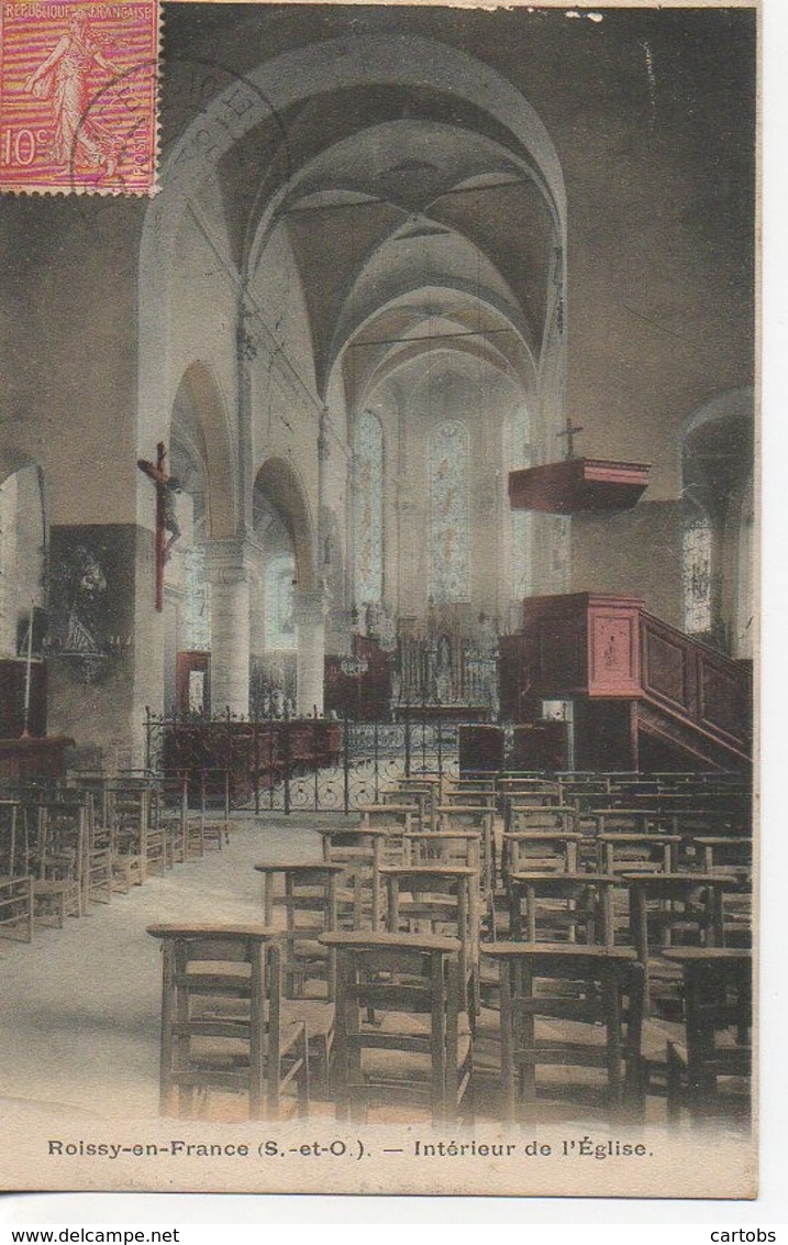 95 ROISSY-en-FRANCE  Intérieur De L'Eglise - Roissy En France