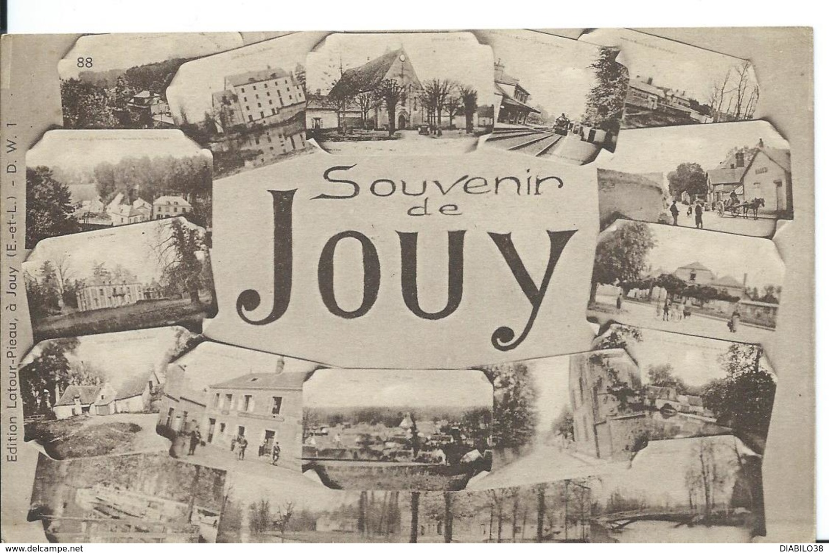 ///      JOUY        (  EURE ET LOIR    )        SOUVENIR DE JOUY - Jouy