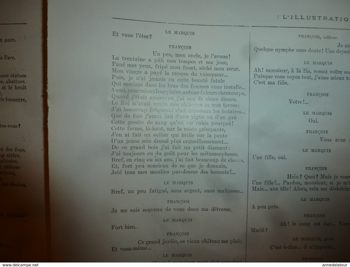 1919 LE SOURIRE DU FAUNE , Acte en vers , par André Rivoire- présenté à La Comédie Française le 5 fev 1919 (ill Calbet)