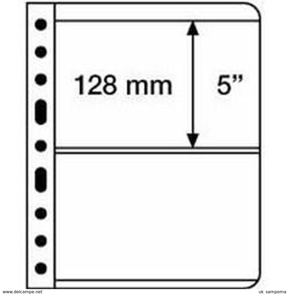 Plastic Sheets VARIO, 2-way Division, Clear Film - Clear Sleeves