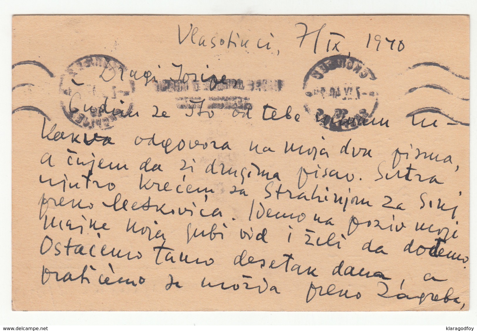 Kingdom Of Yugoslavia, Postal Stationery Postcard Travelled 1940 Skoplje Pmk B190320 - North Macedonia