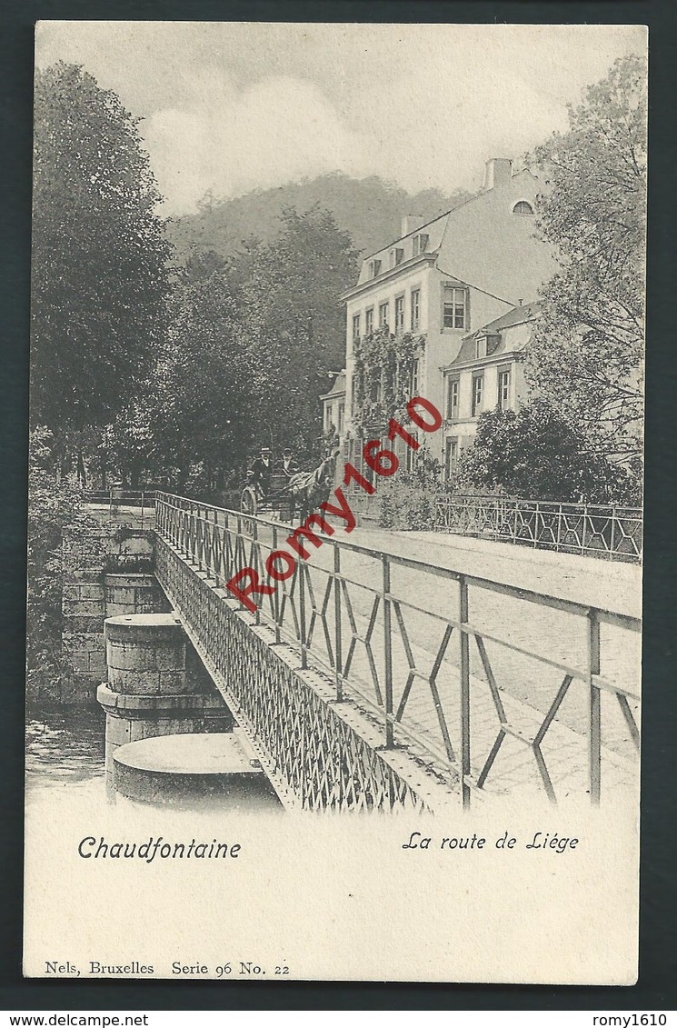 Chaudfontaine - La Route De Liège. Nels Série 96 N°22. Attelage - Chaudfontaine