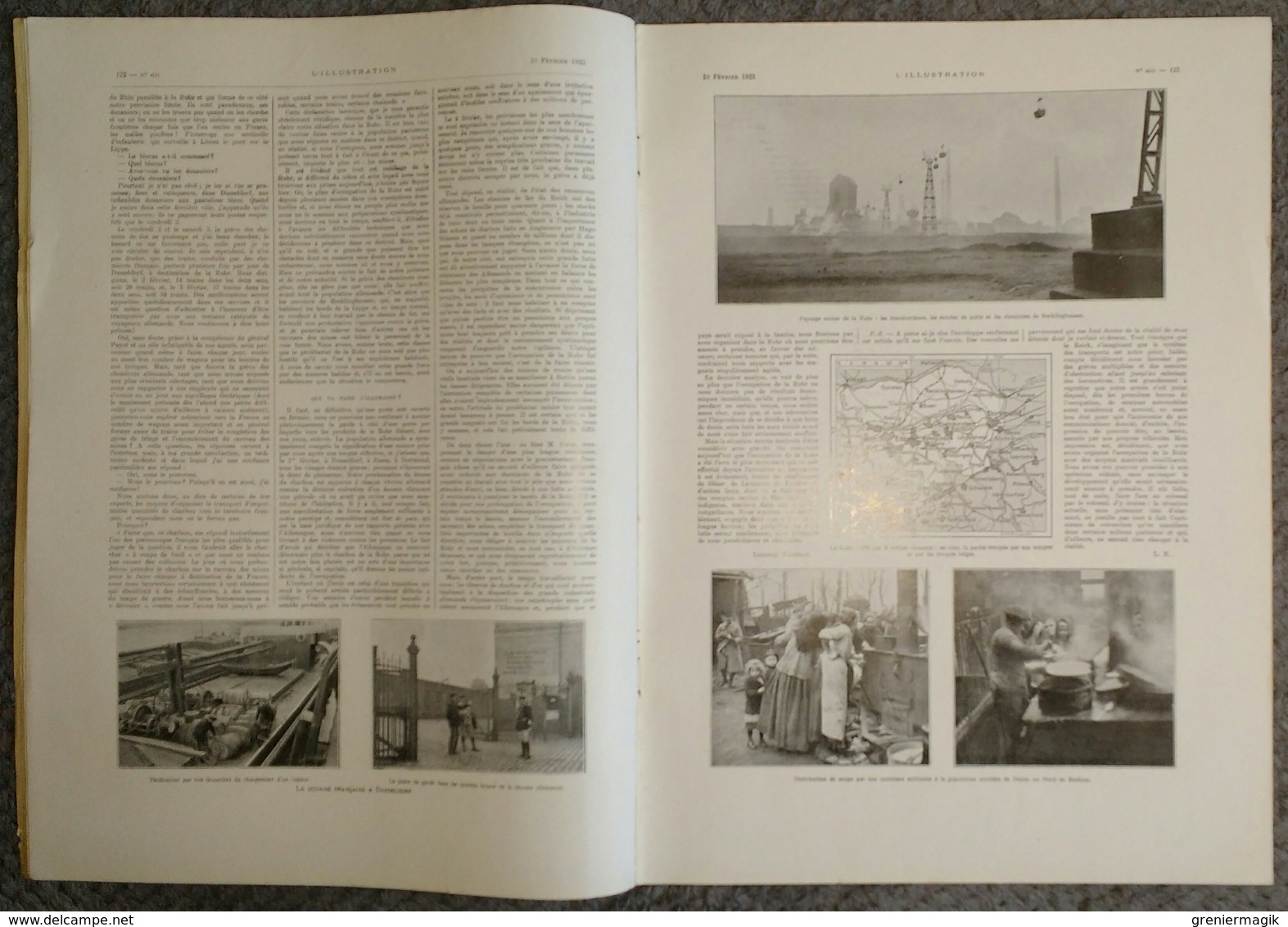 L'Illustration 4171 10 février 1923 Toutankhamon/Cuirassé "Liberté" à Toulon/Superbagnères/Vol à voile Biskra/Ruhr