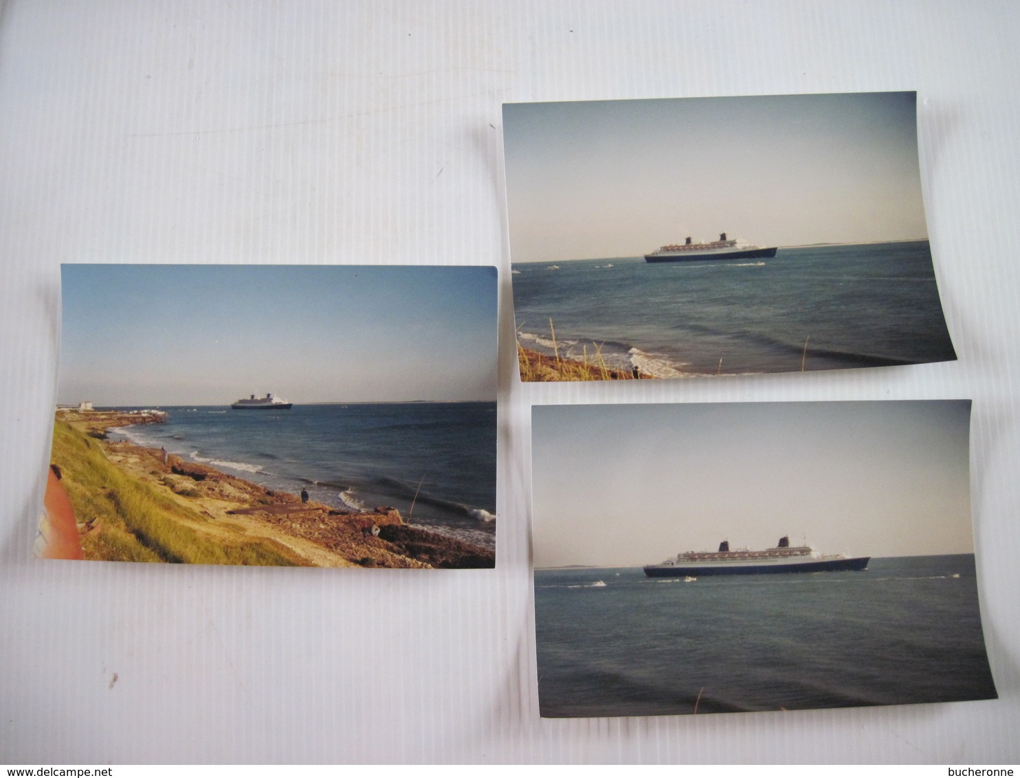 3 PHOTOS Du Paquebot FRANCE En Mer  JUIN 1998 TBE - Boats