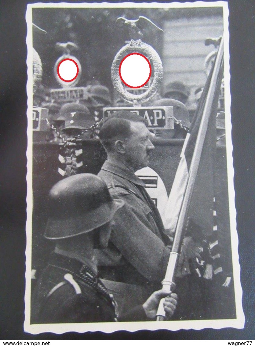 Postkarte Propaganda Hitler Fahnenweihe - Briefe U. Dokumente