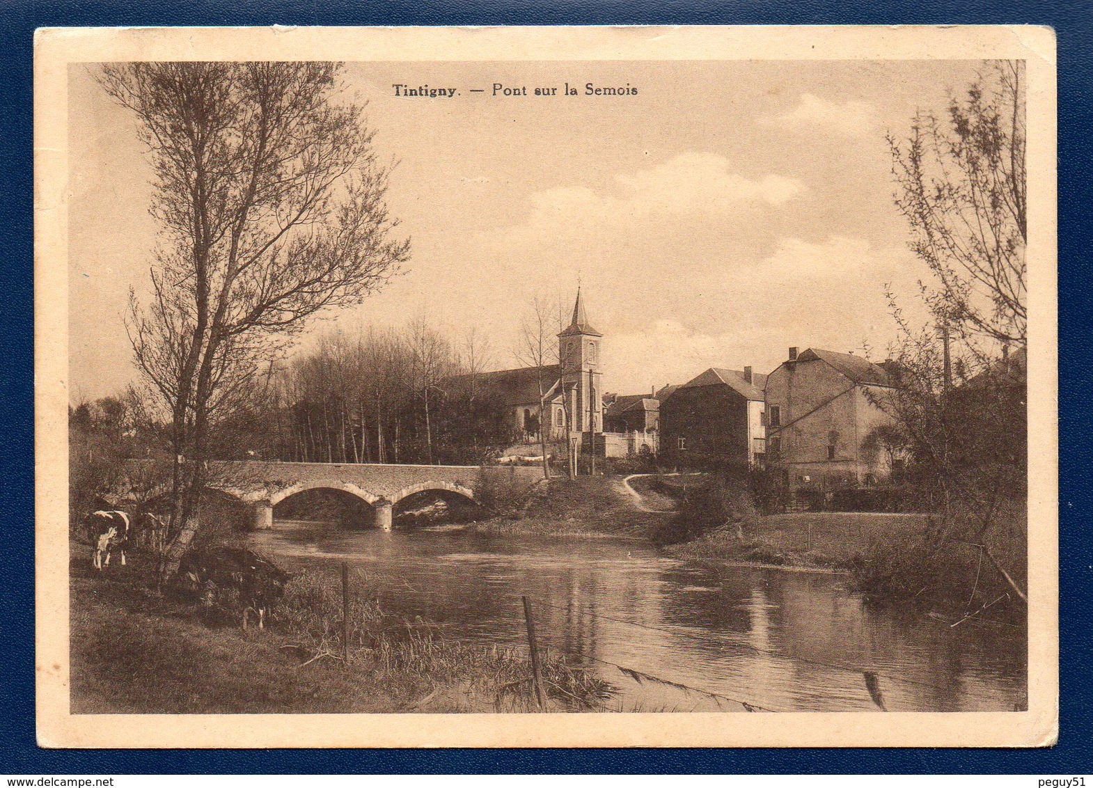 Tintigny. Pont Sur La Semois Et église Notre-Dame De L'Assomption. 1937 - Tintigny