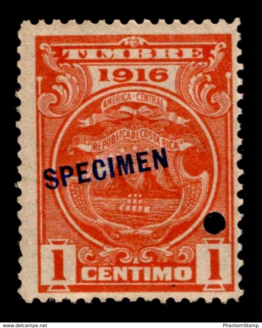 1916 Costa Rica "Color Proof Specimen" - Costa Rica