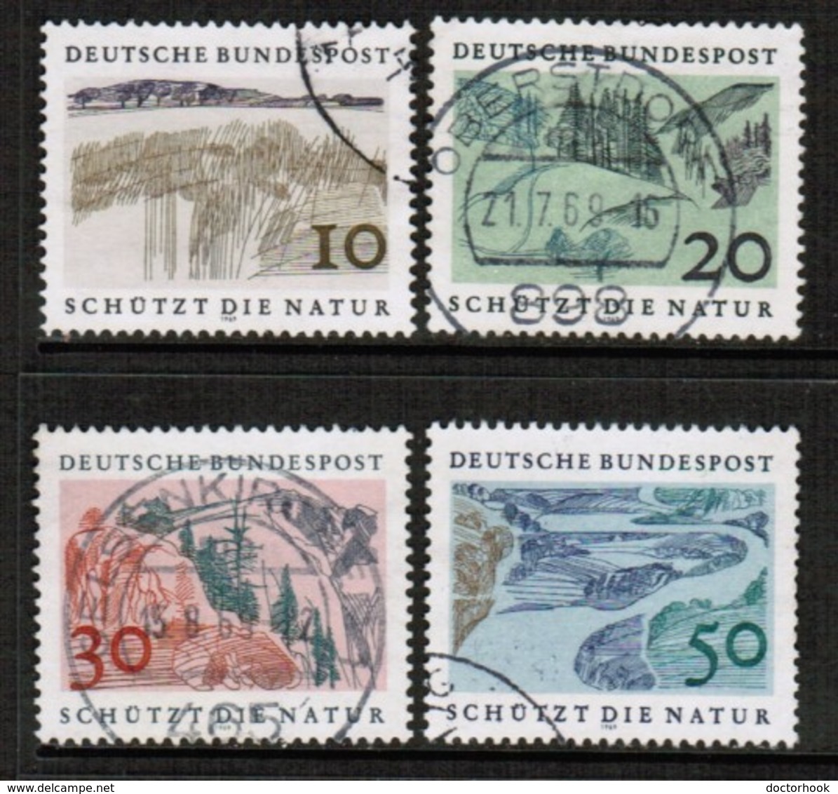 GERMANY  Scott # 1000-3 VF USED (Stamp Scan # 476) - Used Stamps