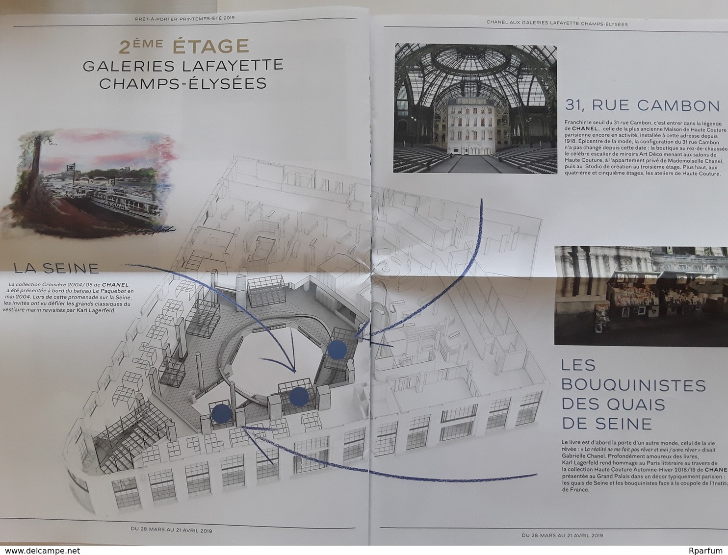 Journal CHANEL  *** Lafayette Des Champs Élysées *** 4 Scans ! - Modernes (à Partir De 1961)