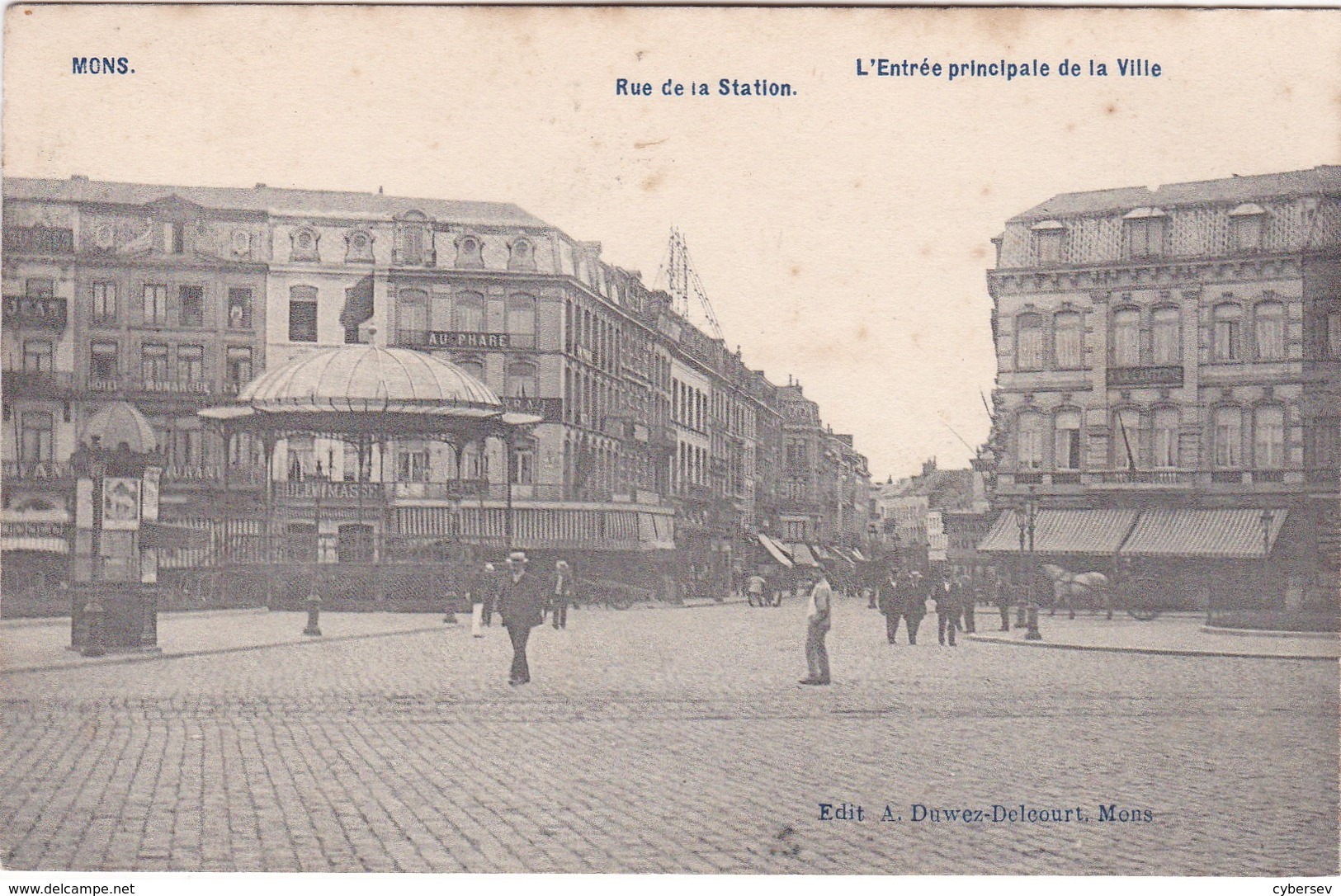 MONS - L'Entrée Principale De La Ville - Rue De La Station - Animé - Mons