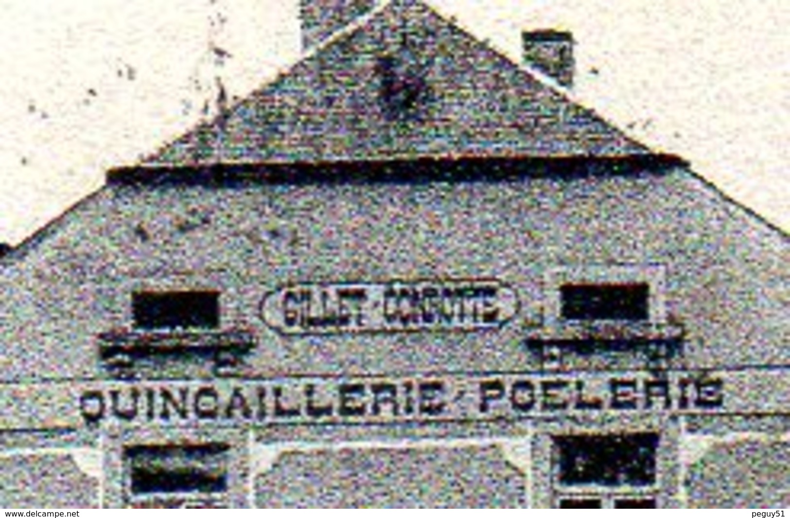 Tintigny. Place Du Jet D'eau. Quincaillerie & Poelerie Gillet Conhotte. 1911 - Tintigny