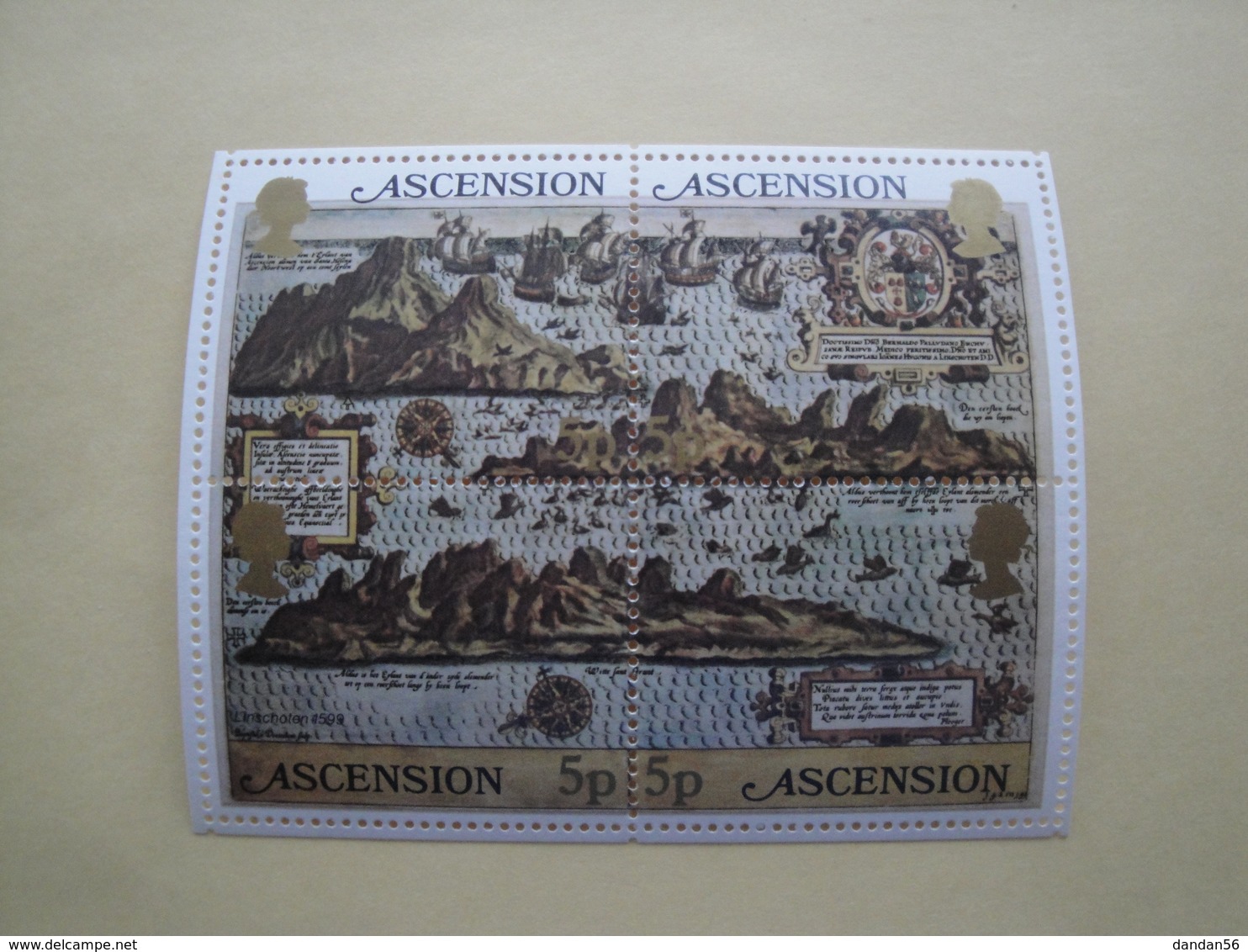 1981  Ascension Yvert  BF 12  ** Bateaux Ships Cote 1.50 € Scott 289a/d  Michel B 12  SG  Ms 301 - Ascension (Ile De L')