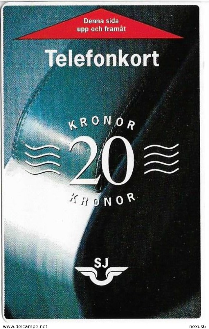 Sweden - SJ (Train Card) Paper Magnetic, 20Kr, Used - Suède