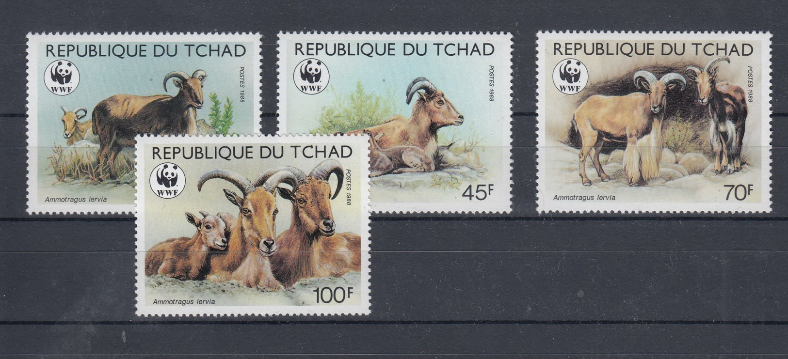 Tschad (BBK) Michel Cat.No. Mnh/** 1171/1174 Wwf Issue - Tchad (1960-...)