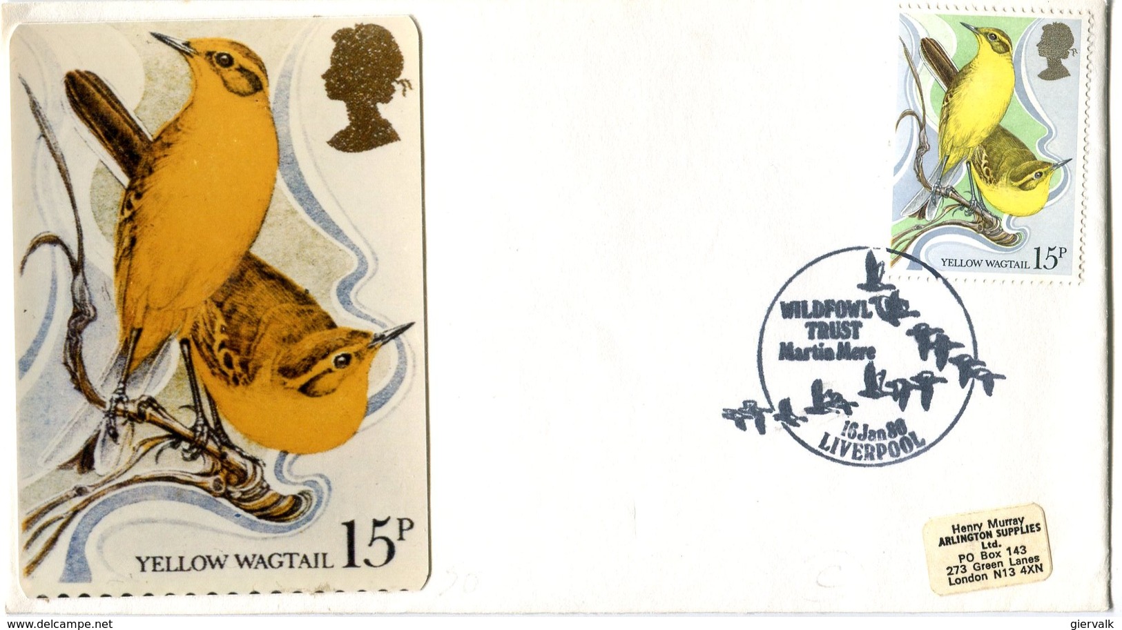 GREAT BRITAIN 1983 FDC WAGTAIL.BARGAIN.!! - 1985-.. Vogels (Buzin)