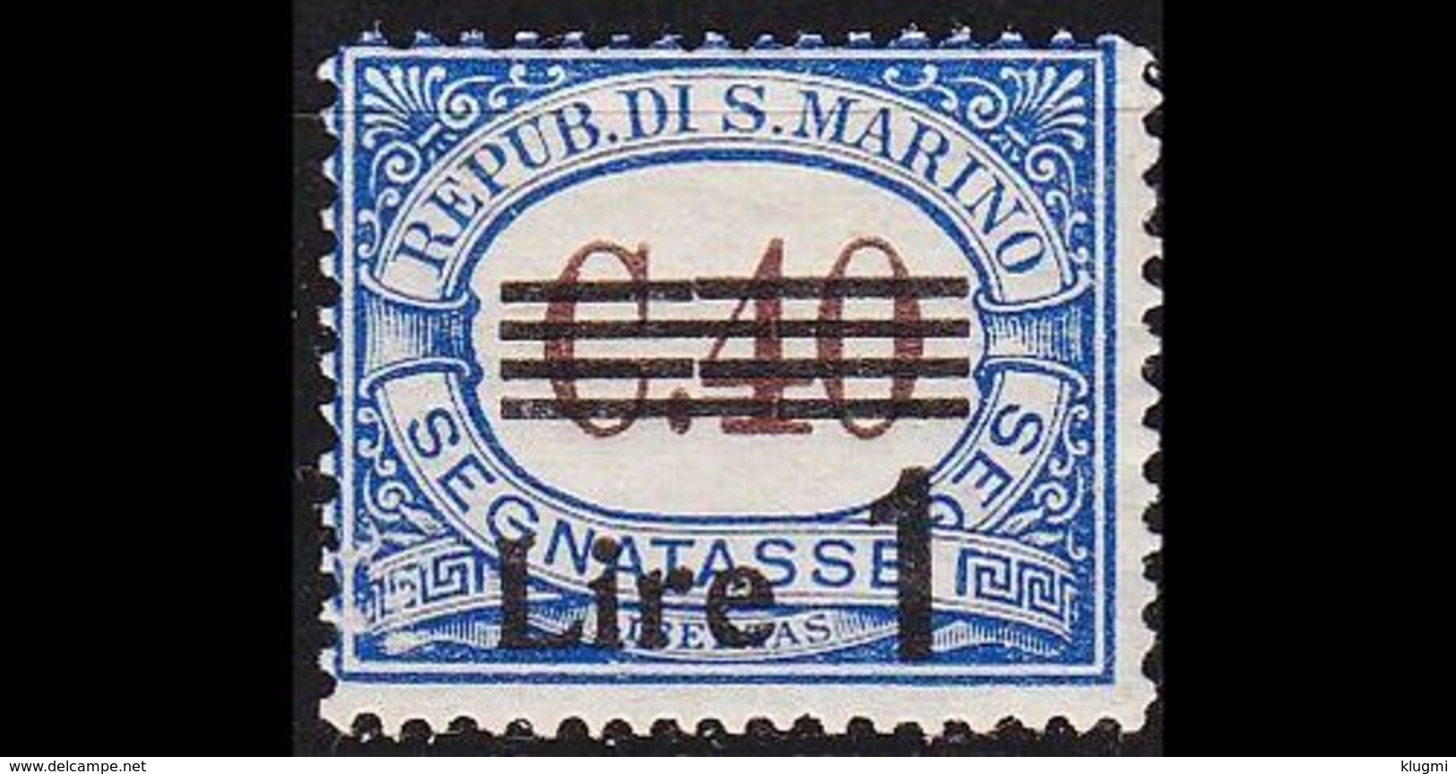 SAN MARINO [Porto] MiNr 0059 ( */mh ) - Impuestos