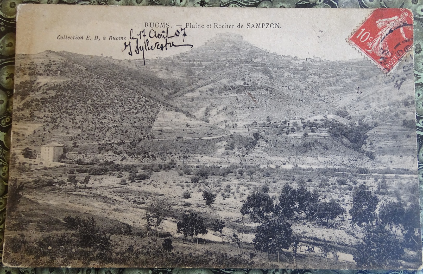 Cpa - 07 - Ruoms - Plaine Et Rocher De Sampzon 1907 - Saint Martin De Valamas