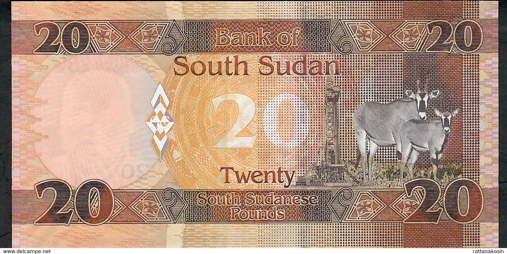 SOUTH SUDAN 13c 20 POUNDS 2017 UNC. - Sudan Del Sud