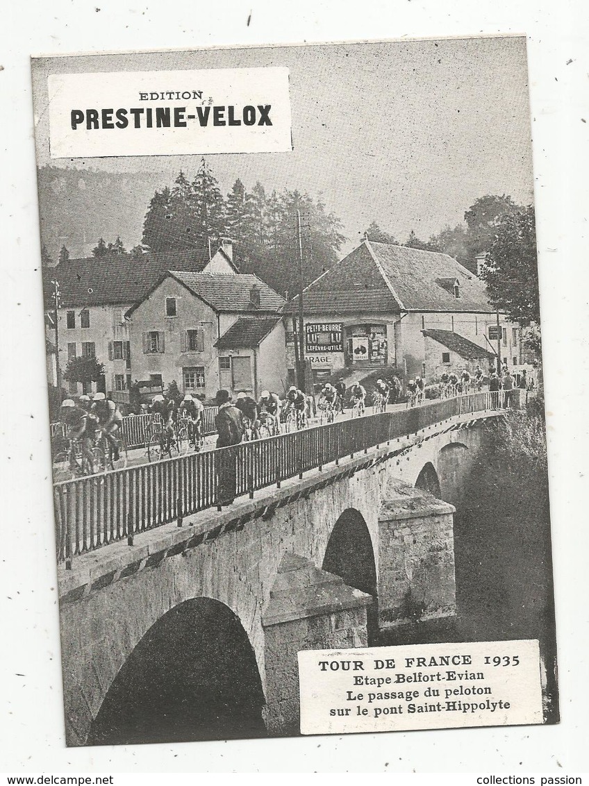 Photographie, 175x125 Mm, Cyclisme,TOUR DE FRANCE 1935, Belfort-Evian,,le Pont St Hippolyte,frais Fr 1.55 E - Cyclisme