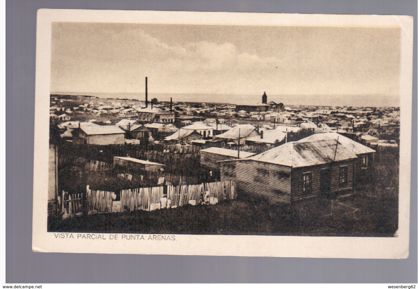 CHILE Vista Parcial De Punta Arenas Ca 1920  OLD POSTCARD - Cile