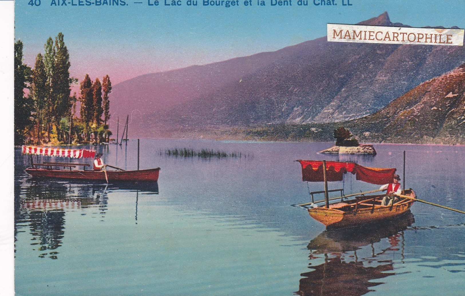 AIX LES BAINS - Dépt 73 -  Le Lac Du Bourget Et La Dent Du Chat - Aix Les Bains