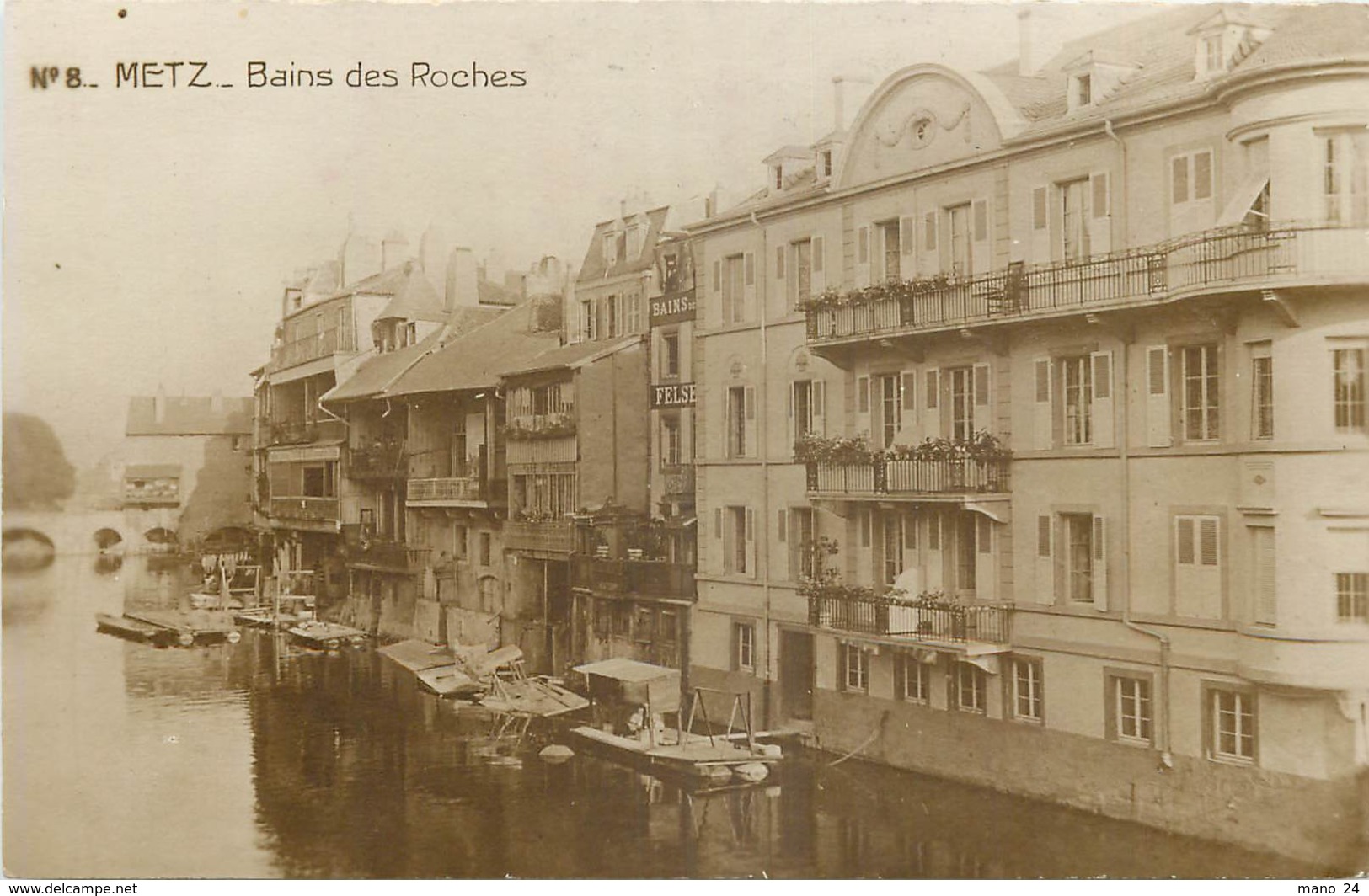 Top 105-4  CPA  ORIGINAL METZ  Bains Des Roches     Belle Carte - Metz