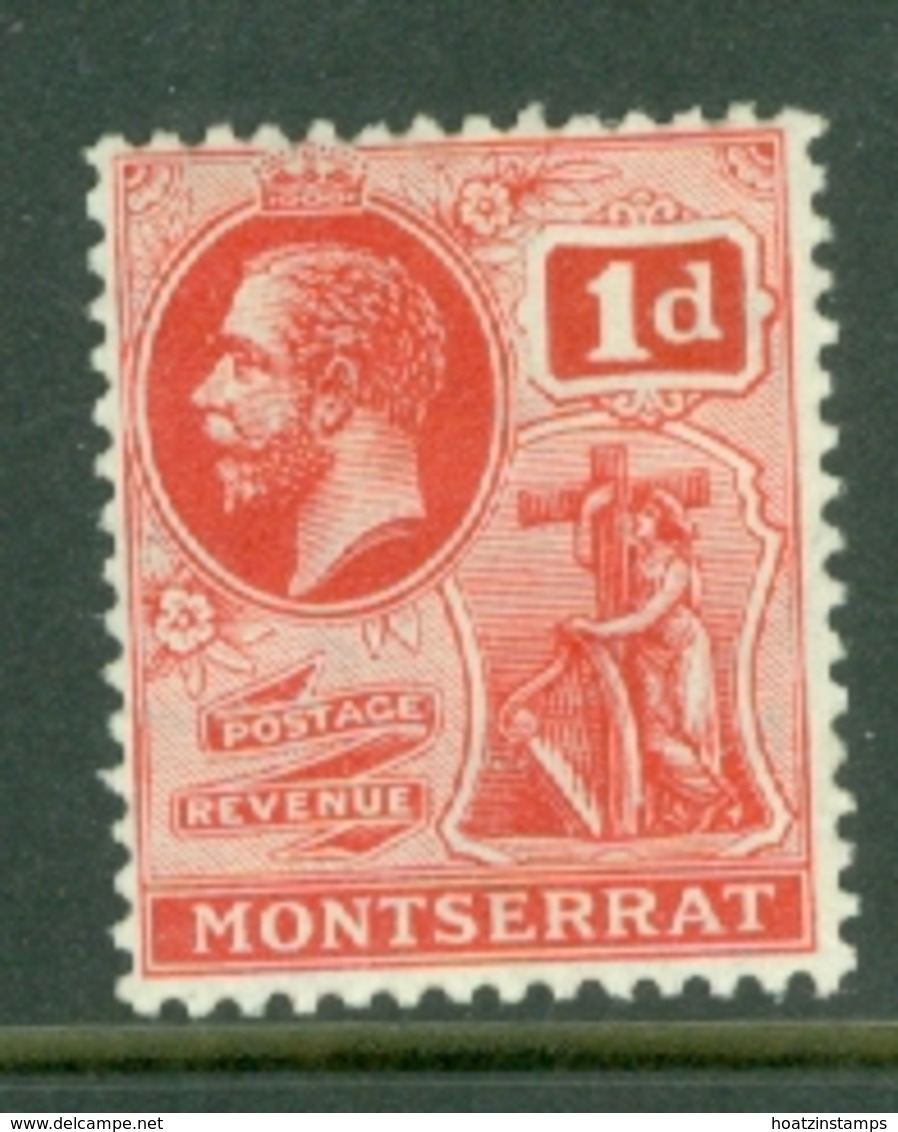 Montserrat: 1916/22   KGV   SG50   1d   Scarlet    MH - Montserrat